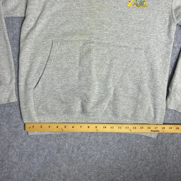 Disney World 50th Anniversary Mickey Mouse Hoodie Mens Small Gray Pullover - Picture 7 of 9